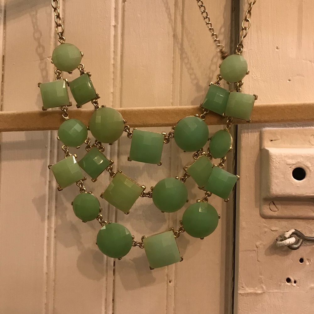Jade/mint statement necklace